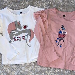 Two Tea long sleeve shirts- Girls